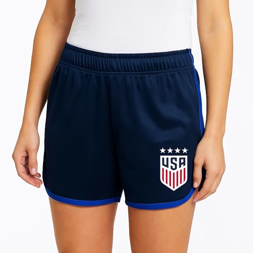 Icon Sports U.S. Soccer USWNT Women's Navy Shorts Medium
