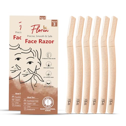 Image of Floren Precision Dermaplaning Tool | 3 Face Razors for Smooth, Hair-Free Skin