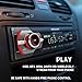 PHILIPS Digital Media Car Stereo Receiver Audio System AM/FM Radio Dual USB Port, SD, AUX in and Built-in Microphone, Built in 50W x4 Amp, Hands Free Calling and Music Streaming