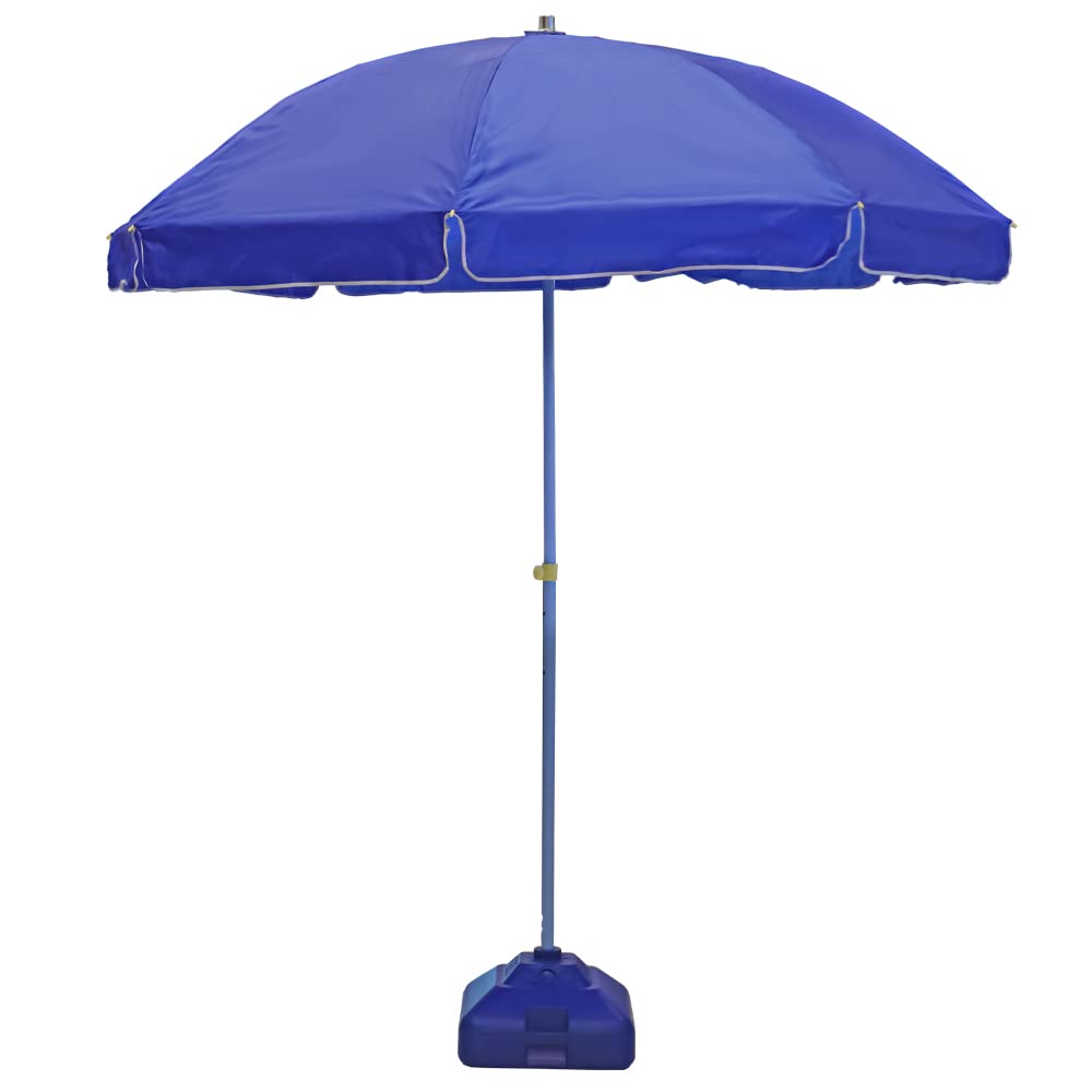 YATAI Round Umbrella UV Protection With Plastic Base Waterproof Sunshade Beach Umbrella - Patio Garden Umbrella Outdoor With plastic Base - Parasol Umbrella With Stand