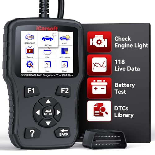 iCarsoft Leitor de código OBD II Scanner i800 Plus EOBD