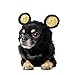 Zoo Snoods Black Bear Dog Costume - Neck and Ear Warmer Headband Protector (Small)