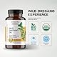 Wildes Oregano-Öl Aromavita Oregano-Öl Kapseln - Bio Oreganoöl mit 86-90% Carvacrol 108 mg pro Kapsel - Natürliches Antioxidans, Vegan - 120 Kapseln