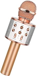 Techworld Wireless Bluetooth 4 in 1 Karaoke HiFi Speaker Microphone for Kids -Handheld KTV-(Color as per Available)