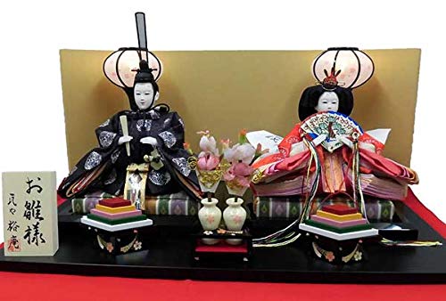 Amazon | 雛人形 収納飾り 小三五 室町親王 きらら金屏風 収納BOX
