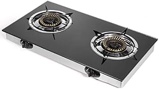 XtremepowerUS Premium Propane Gas Range Stove Outdoor 2-Burner Cooktop Auto Ignition Grill Camping