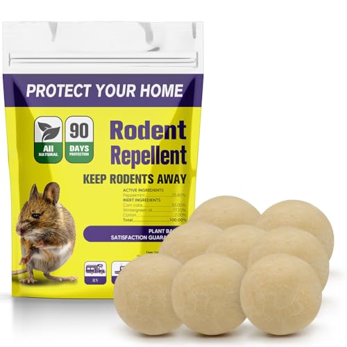 CVMOVB Repelente de roedores, repelente de ratones para interiores, repelente de ratas para áticos, sótanos, motores de coche, cocinas, garajes, fácil de usar, mejor que ultrasónico, 8 paquetes
