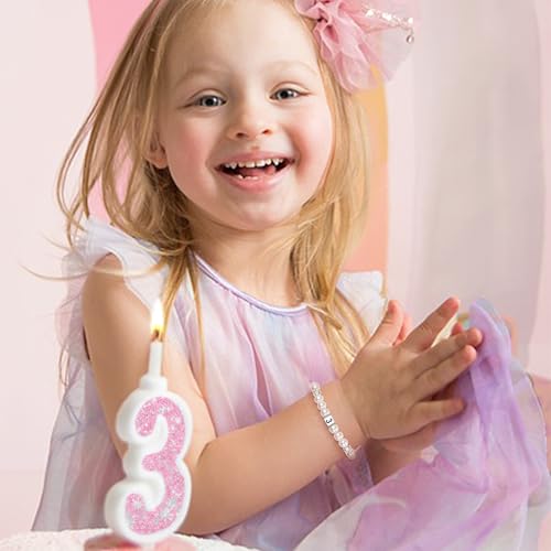 Image of Sereney Birthday Gifts for Girls, Beaded Bracelets as 1 /2 1 2 3 4 5 6 7 8 9 10 11 12 13 14 15 16 Year Old Birthday Gift, Adjustable Cross /Pearl Bracelet as Happy Birthday Gifts for Daughter