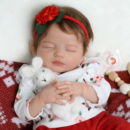 Muñeca realista Reborn para niñas 20 pulgadas miniatura 2