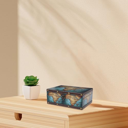 Boîte à bijoux compacte pour chambre au design rétro étanche