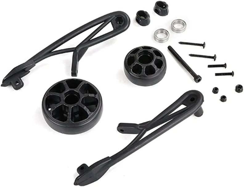 -1 Set Rear Tail Pulley Kit for 1/8 HPI Racing Savage & 1 Set Electric Conversion Battery Box Kits - (Color: Black)