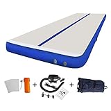 GLANT 13ft/16ft/20ft/23ft/27ft/30ft/40ft/50ft Inflatable Gymnastics AirMat Tumble Track Tumbling Mat...