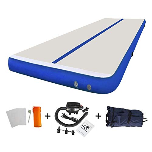 GLANT 13ft/16ft/20ft/23ft/27ft/30ft/40ft/50ft Inflatable Gymnastics AirMat Tumble track Tumbling Mat Track Floor Mats with Electric Pump for Home Use/Training/Cheerleading/Beach/Park and Water