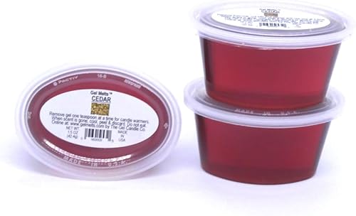 Miniatura 2 de 3 Pack of Cedar Woody and Earthy Gentle Fragrance Aroma Gel Melts for Warmers and Burners Peel, MELT, Enjoy