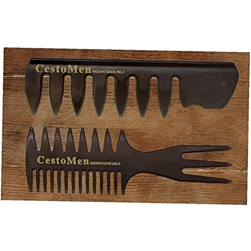 2pcs Pettine dei Capelli Pettine Largo del Dente
