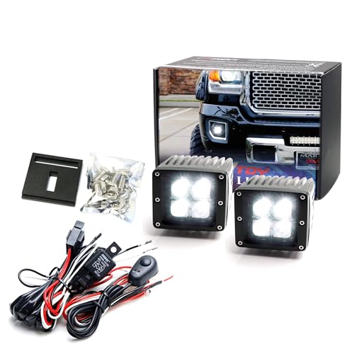 Lámparas LED para niebla iJDMTOY para GMC Sierra 2014-18 miniatura 1