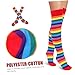 AKOOSY 1Set Colored Over Knee Socks with Arm Warmers for Women Decorative Thigh High Socks Bright Colors for Parties and Celebrations Cute and Comfortable Fashion Accessories