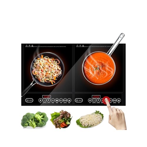 La Mejor Recopilación de Parrilla de Induccion Supra - 5 favoritos. 49 Parrilla de Inducción Eléctrica, 2000W + 2000W Cocina de Inducción Portátil con 2 Quemadores, con Bloqueo de Seguridad y Temporizador, Sensor Táctil, Control Independiente