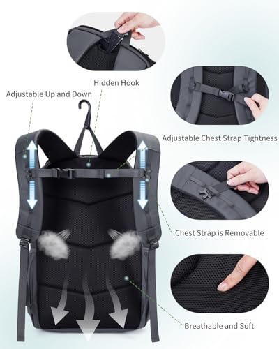 sportsnew Pickleball Bag, Waterproof Pickleball Backpack for Women Men with Shoe Compartme - image 8