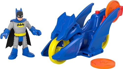 Fisher-Price Imaginext DC Super Friends Batman & Blue Winged Batcycle