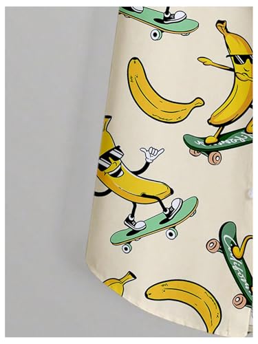 Floerns Men's Causal Summer Print Hawaiian Shirt Short Sleeve Button Down Beach Shirts3