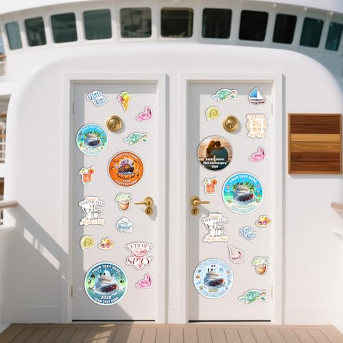 Imán decorativo personalizado para puerta de crucero miniatura 3