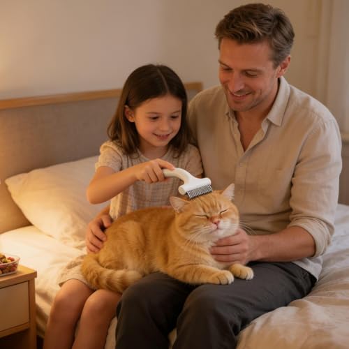 Peine desenredante para todas las mascotas cepillado en casa sin tirones 2