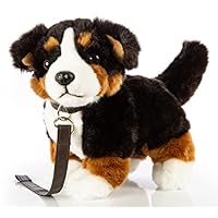 Uni-Toys - Cucciolo Labrador (nero), con guinzaglio – 23 c (altezza