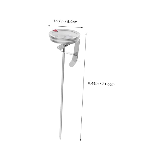 Miniatura 2 de Termómetro de acero inoxidable para cocinar con esfera de 8.49 pulgadas con lectura instantánea para pavo y carne a la parrilla, medición precisa de