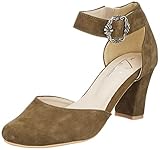  Hirschkogel Femme 3007835 Escarpins à lanières - Vert - Vert Kaki 046, 37 EU