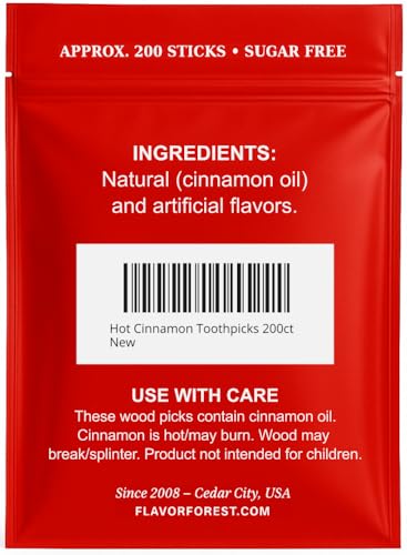 Hot Cinnamon Toothpicks 200ct