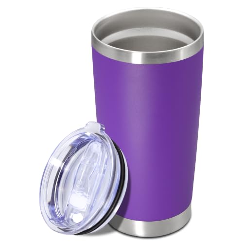Image of 20oz Tumbler Insulated Tumblers Vacuum Coffee Mug with Lid Purple 1Pack