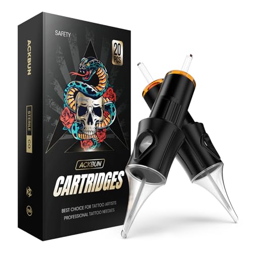 20 Pcs Mixed #1203RL+1205RL+1207RL+1209RL 5 Pcs of Each Tattoo Cartridge Needles - #12 Standard Tattoo Needles Pro Sterilization and Safety for Tattoo Pen