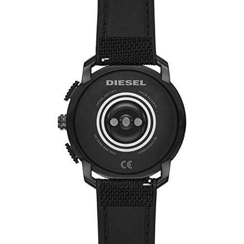 Diesel On Men's Gen 5 Axial Hr Heart Rate Nylon Touchscreen Smart Watch, Color: Black Nylon (Model: Dzt2022) #TOP4