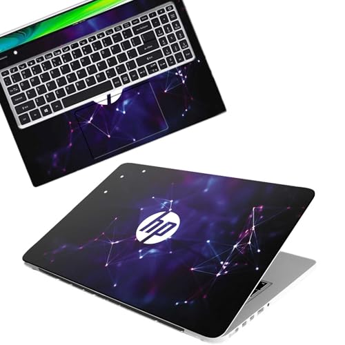 Galaxsia Pattern H3 Full Body Vinyl Laptop Skin/Sticker/Cover Upto 15.6 Inches Laptops Laminated-Removable-HD Quality Compatible for HP