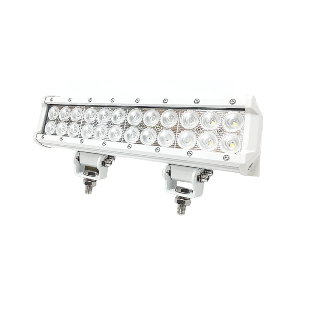 Amazon.co.jp: LED 作業灯 広角 白ボディ 集魚灯 72w 12v 24v 5000lm 