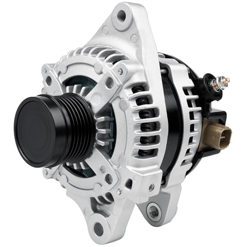Alternator 11385N Compatible with 1.8L L4 Toyota Corolla 2009-2011 Matrix 09-10 Pontiac Vibe 09-10 08-14 scion xD 6-Groove Clutch Pulley 100 Amp 12V11385 12897 270600T040 0986CR6103 AL3370X