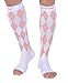 Doc Miller Toeless Compression Socks Women & Men – Open Toe, 20-30mmHg, Knee-High, Lightweight, Calf Support, Shin Splints, Varicose Veins Comfort, 1 Pair, Argyle
