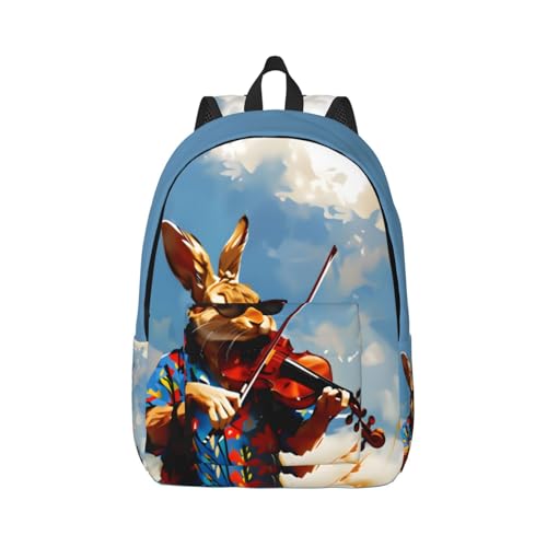 Sac à dos tendance Rabbit-Music femme : le style mignon au motif animaux qui vous ressemble