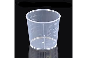 10-Piece 30ml Transparent Plastic Liquid Measuring Cups
