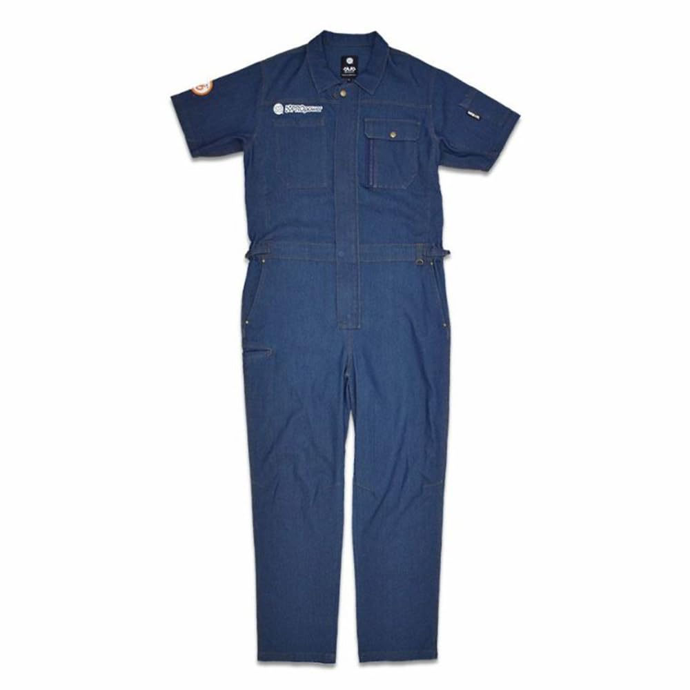Amazon.co.jp: [ナナロク] 半袖冷感デニムツナギ No.76-2508