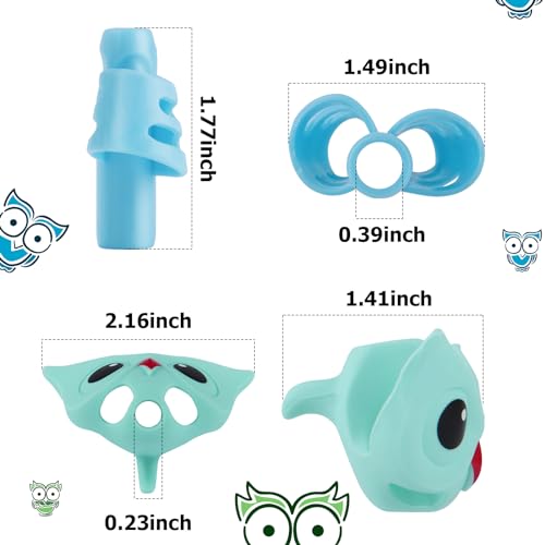 lahnao Set of 6 Writing Aid for Children's Pen, Ergonomic Writing Aid for Children Correction of Writing Posture - Image 2