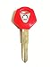 Motor_pro Red Color Blank Key Uncut Blade for Yamaha YZF R1