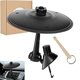 Musfunny Auto Schlagzeug Car Cymbal: Mini Becken Schlagzeug Auto Crash Becken Mit Drumsticks - Crash Becken Für Alle Arten Von Fahrzeugen Musikliebhaber Fahrunterhaltung (Schwarz)