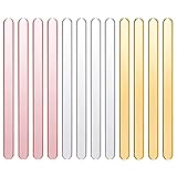 30 Pcs 4.5 Inch Acrylic Popsicle Stick Reusable Cakesicle Sticks Mini Mirror Ice Cream Sticks for Candy Ice Creamsicle DIY, Multicolor