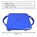 hand2mind Blue Indoor Scooter Board with Handles, Floor Scooter, Sit Down Scooter, Gym Activities for Kids, Indoor Recess Games, Sport Scooters, Physical Education Equipment, Gross Motor Toys