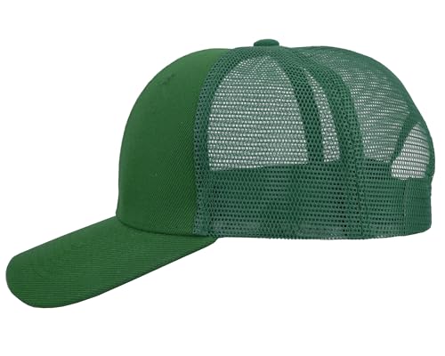 Image of Gelante Mesh Trucker Baseball Cap Snapback Hat Structured Front Panel