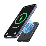 Powerbank per Mag-safe, 10000mAh Power Bank Wireless 20W PD Ricarica Rapida Magnetico Inalámbricos con Type-C Caricatore Portatile Batteria Esterna per iPhone 17/16/15/14/13/12 Tutto Series-Nero