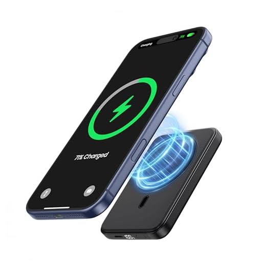 A ADDTOP Magnetische Power Bank 10000mAh - PD 20W Schnelllade Powerbank with USB-C In&Out, Slim Wireless Ladegerät Externe Handyakkus with LED Display für iPhone 17/16/15/14/13/12/Pro Max