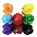 Huji Stacking Buildable 8 Colors Crayons Set, Connect Stack and Build Sideways and Up, Favorite Toys Kids Children Party Favors School Supplies Safe Non-Toxic, Easy to Hold (12)